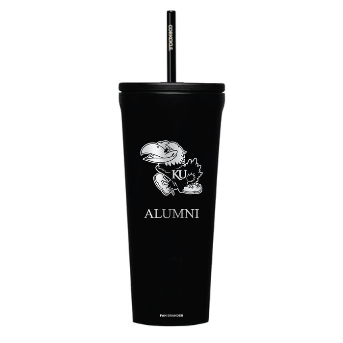 Corkcicle Cold Cup Triple Insulated Tumbler with Kansas Jayhawks Alumni Primary Logo