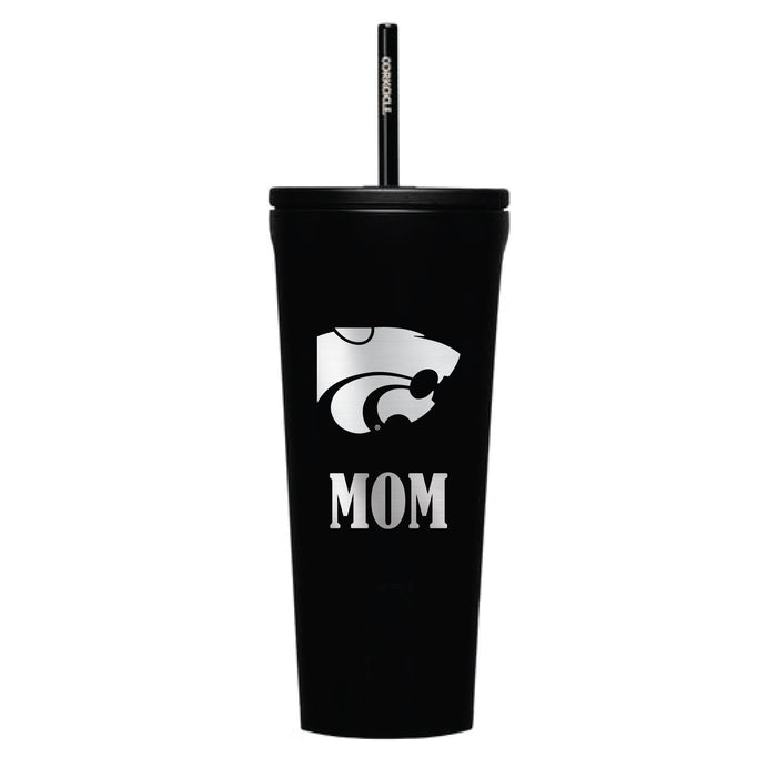 Corkcicle Cold Cup Triple Insulated Tumbler with Kansas State Wildcats Mom Primary Logo