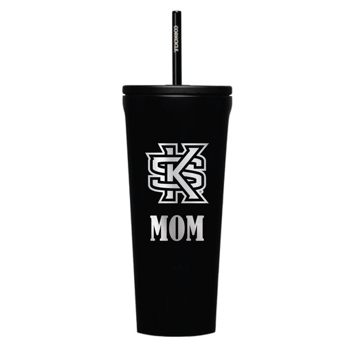 Corkcicle Cold Cup Triple Insulated Tumbler with Kennesaw State Owls Mom Primary Logo