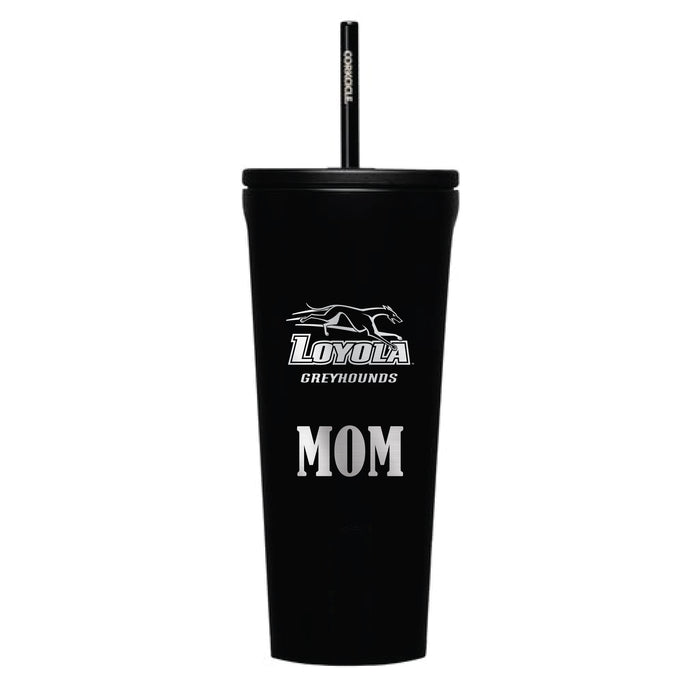 Corkcicle Cold Cup Triple Insulated Tumbler with Loyola Univ Of Maryland Hounds Mom Primary Logo