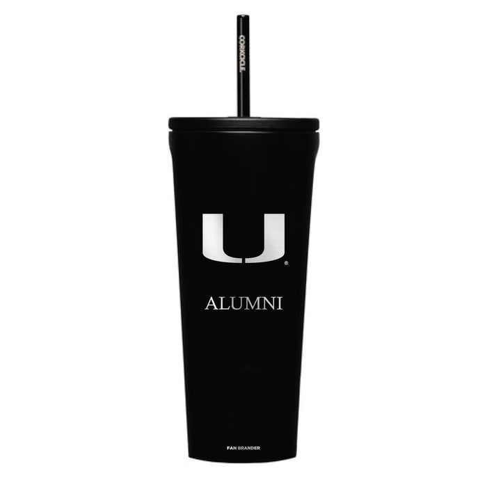 Corkcicle Cold Cup Triple Insulated Tumbler with Miami Hurricanes Alumni Primary Logo