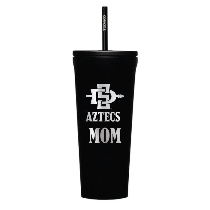 Corkcicle Cold Cup Triple Insulated Tumbler with San Diego State Aztecs Mom Primary Logo