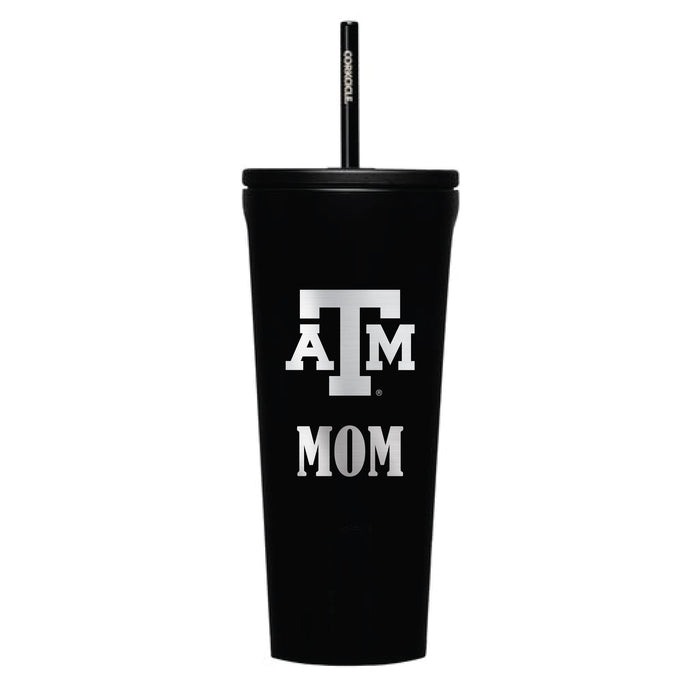 Corkcicle Cold Cup Triple Insulated Tumbler with Texas A&M Aggies Mom Primary Logo