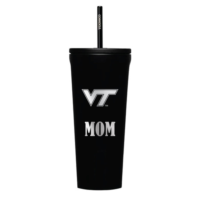 Corkcicle Cold Cup Triple Insulated Tumbler with Virginia Tech Hokies Mom Primary Logo