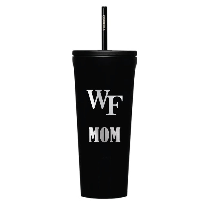 Corkcicle Cold Cup Triple Insulated Tumbler with Wake Forest Demon Deacons Mom Primary Logo