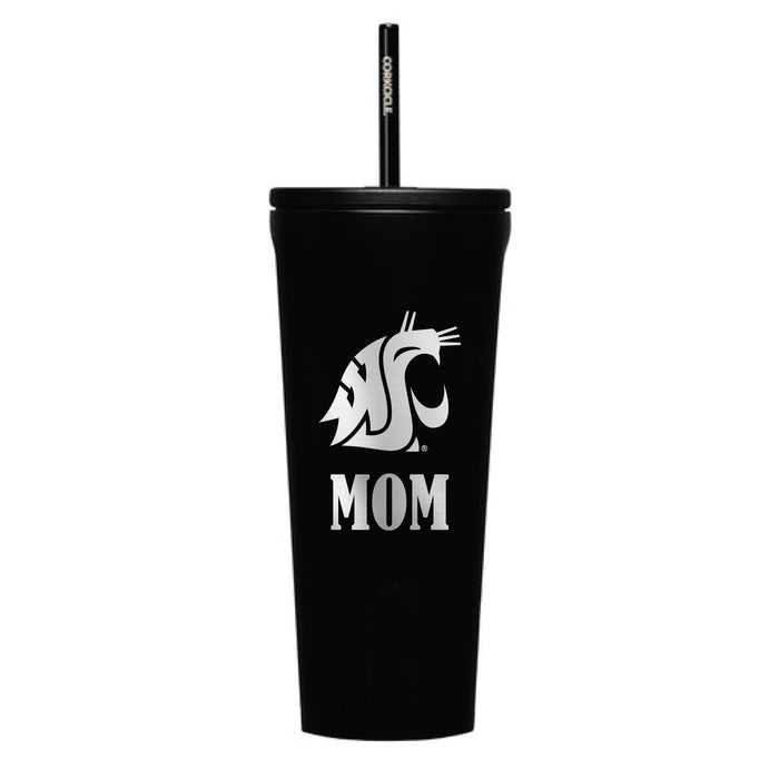 Corkcicle Cold Cup Triple Insulated Tumbler with Washington State Cougars Mom Primary Logo