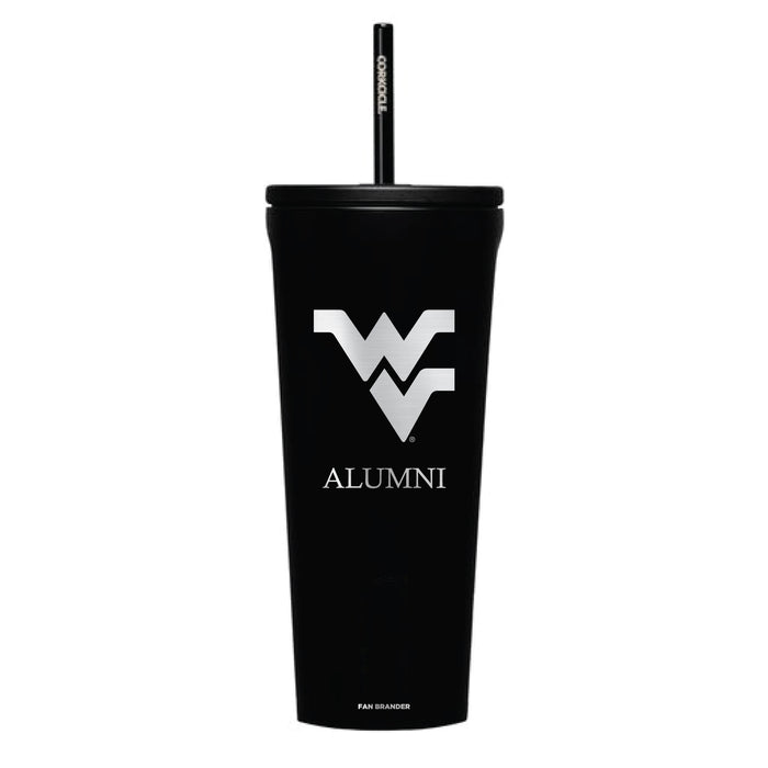 Corkcicle Cold Cup Triple Insulated Tumbler with West Virginia Mountaineers Alumni Primary Logo