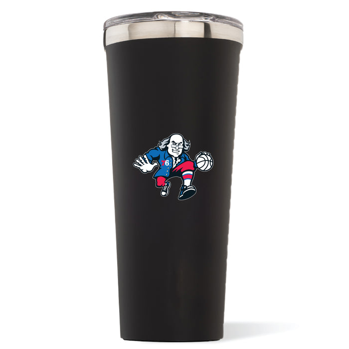 Triple Insulated Corkcicle Tumbler with Philadelphia 76ers Secondary Logo