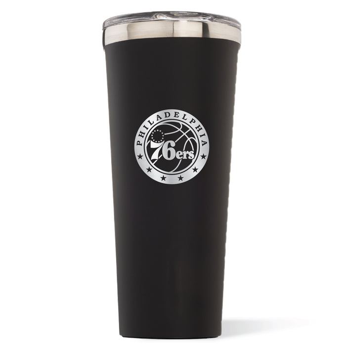Triple Insulated Corkcicle Tumbler with Philadelphia 76ers Primary Logo