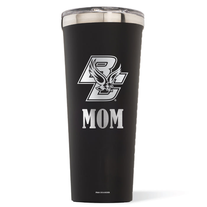 Triple Insulated Corkcicle Tumbler with Boston College Eagles Mom Primary Logo
