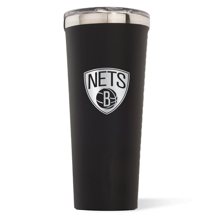 Triple Insulated Corkcicle Tumbler with Brooklyn Nets Primary Logo