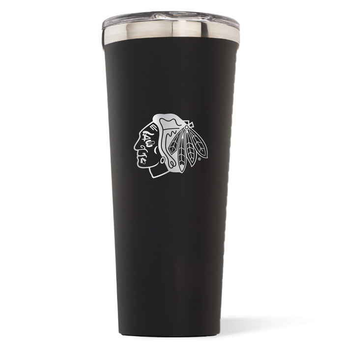 Triple Insulated Corkcicle Tumbler with Chicago Blackhawks Primary Logo
