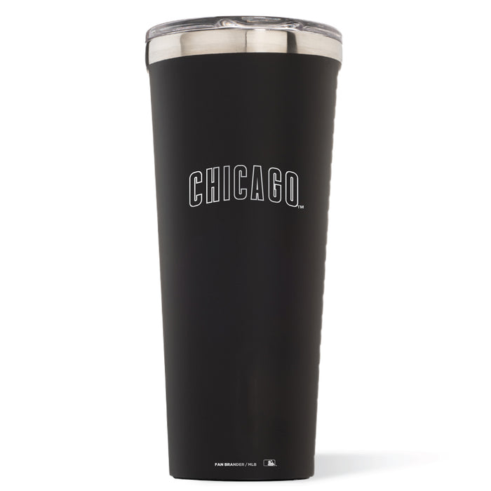 Triple Insulated Corkcicle Tumbler with Chicago Cubs Etched Wordmark Logo