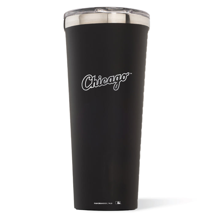 Triple Insulated Corkcicle Tumbler with Chicago White Sox Etched Wordmark Logo