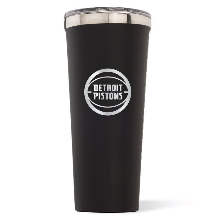 Triple Insulated Corkcicle Tumbler with Detroit Pistons Primary Logo