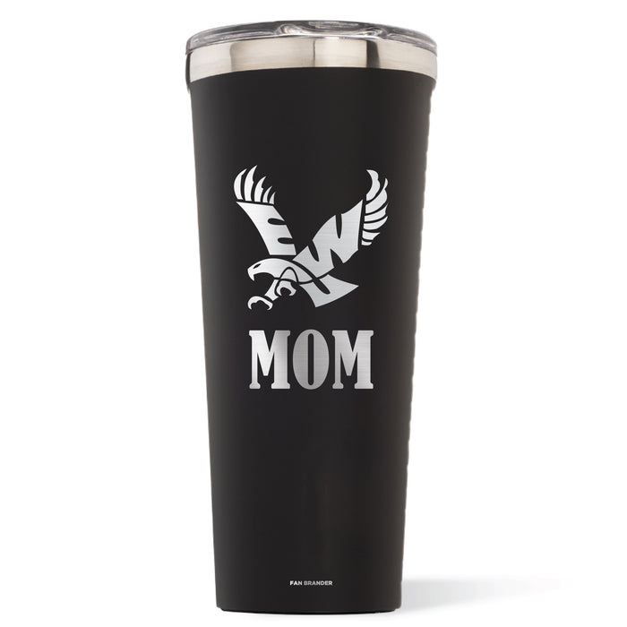 Triple Insulated Corkcicle Tumbler with Eastern Washington Eagles Mom Primary Logo