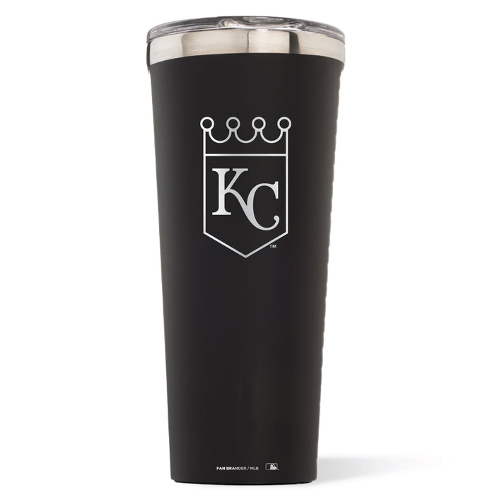 Triple Insulated Corkcicle Tumbler with Kansas City Royals Etched Secondary Logo