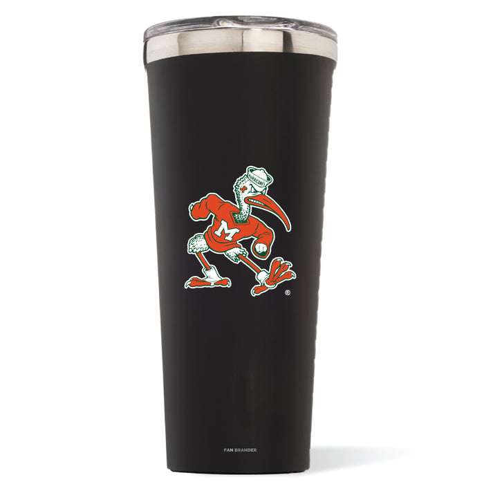 Triple Insulated Corkcicle Tumbler with Miami Hurricanes Secondary Logo