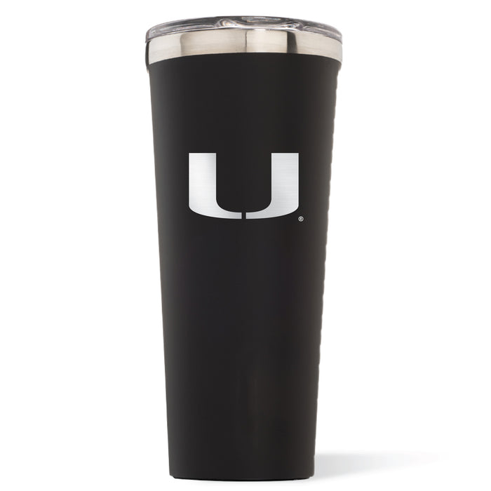 Triple Insulated Corkcicle Tumbler with Miami Hurricanes Primary Logo