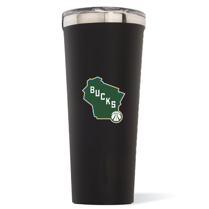 Triple Insulated Corkcicle Tumbler with Milwaukee Bucks Alternate 2 Logo