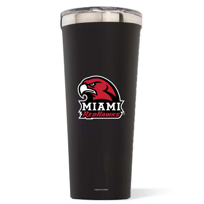Triple Insulated Corkcicle Tumbler with Miami University RedHawks Secondary Logo