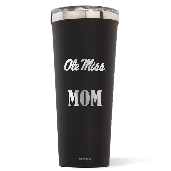 Triple Insulated Corkcicle Tumbler with Mississippi Ole Miss Mom Primary Logo