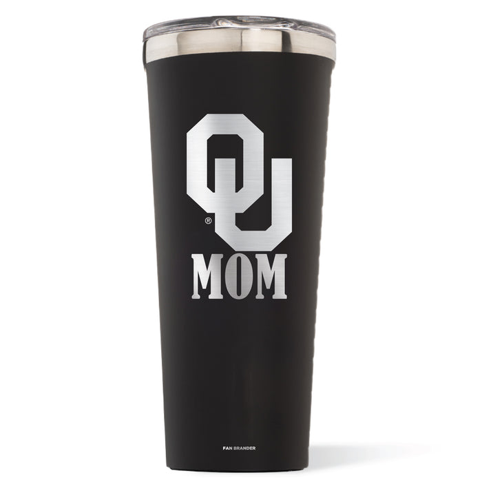 Triple Insulated Corkcicle Tumbler with Oklahoma Sooners Mom Primary Logo