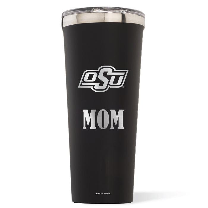 Triple Insulated Corkcicle Tumbler with Oklahoma State Cowboys Mom Primary Logo