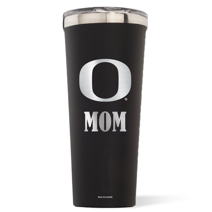 Triple Insulated Corkcicle Tumbler with Oregon Ducks Mom Primary Logo