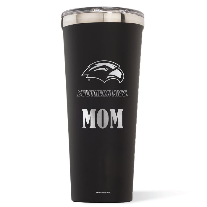 Triple Insulated Corkcicle Tumbler with Southern Mississippi Golden Eagles Mom Primary Logo