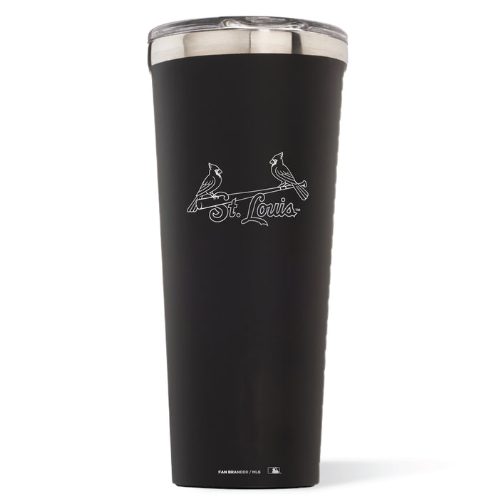 Triple Insulated Corkcicle Tumbler with St. Louis Cardinals Etched Wordmark Logo