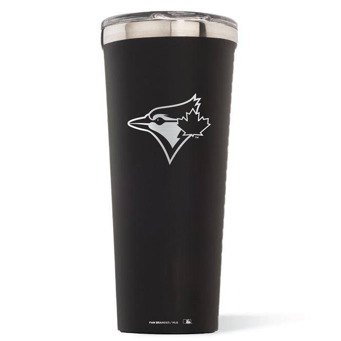 Triple Insulated Corkcicle Tumbler with Toronto Blue Jays Etched Secondary Logo