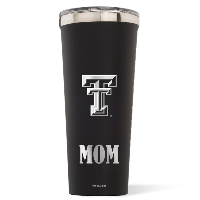 Triple Insulated Corkcicle Tumbler with Texas Tech Red Raiders Mom Primary Logo