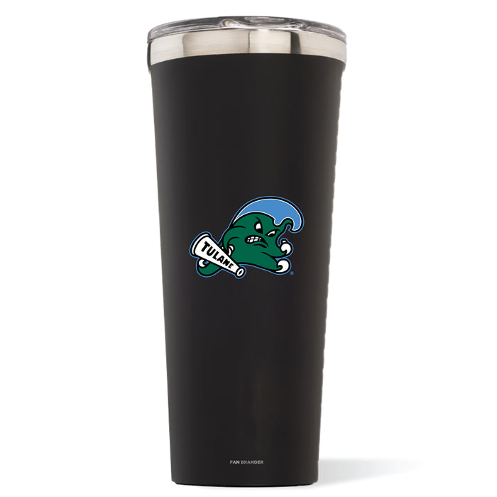 Triple Insulated Corkcicle Tumbler with Tulane Green Wave Primary Logo