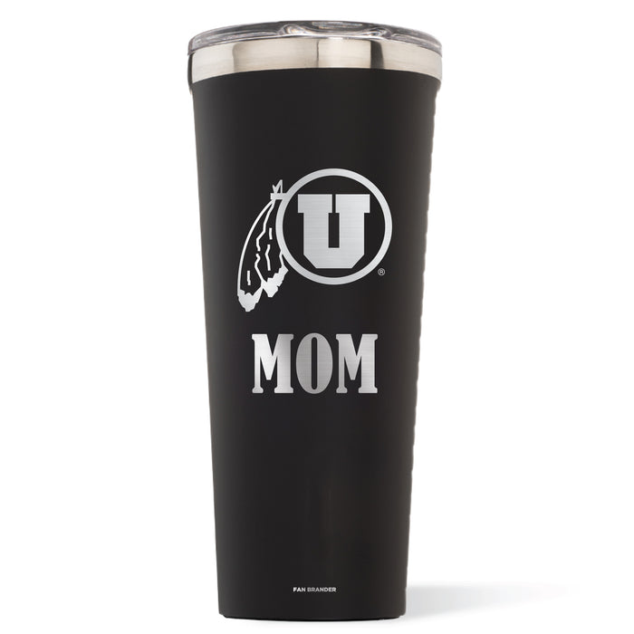 Triple Insulated Corkcicle Tumbler with Utah Utes Mom Primary Logo