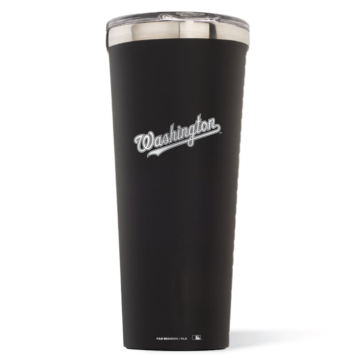 Triple Insulated Corkcicle Tumbler with Washington Nationals Etched Wordmark Logo
