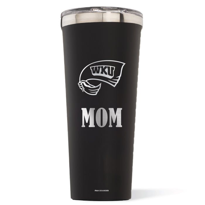 Triple Insulated Corkcicle Tumbler with Western Kentucky Hilltoppers Mom Primary Logo