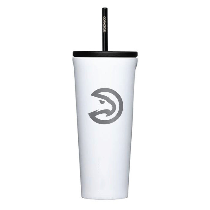 Corkcicle Cold Cup Triple Insulated Tumbler with Atlanta Hawks Etched Primary Logo