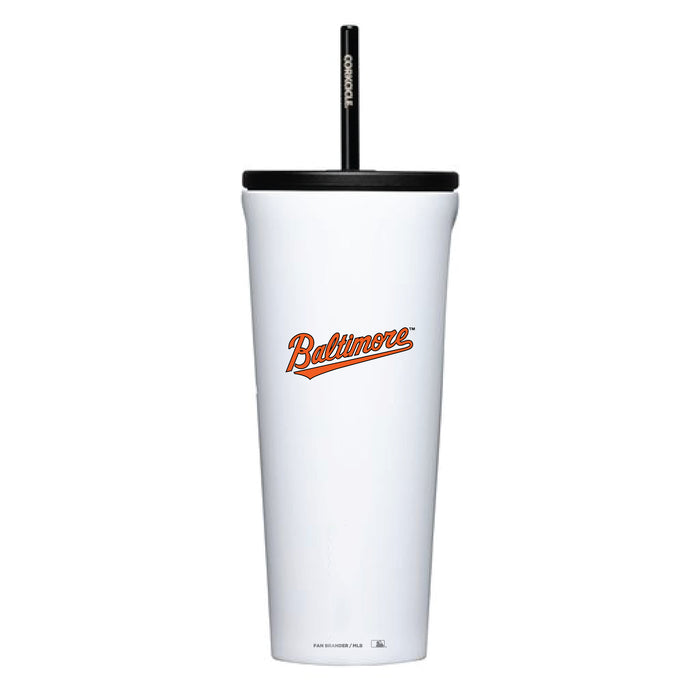 Corkcicle Cold Cup Triple Insulated Tumbler with Baltimore Orioles Wordmark Logo