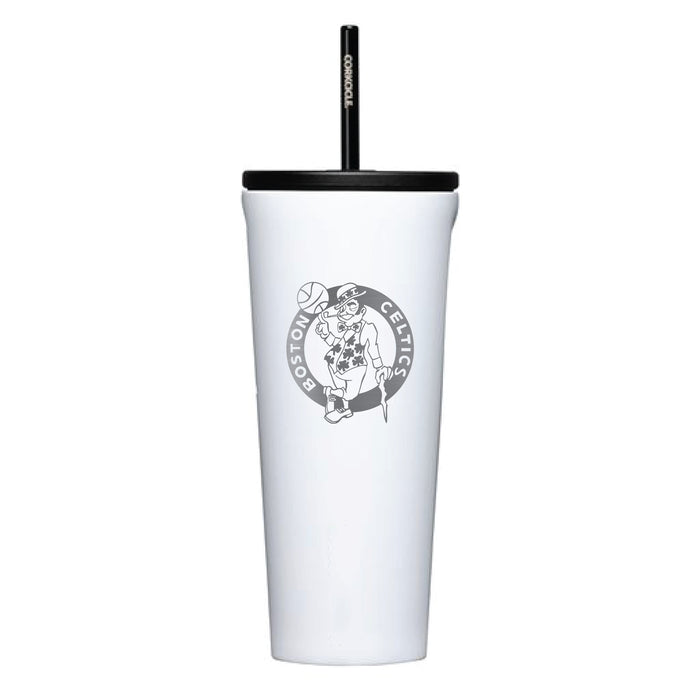 Corkcicle Cold Cup Triple Insulated Tumbler with Boston Celtics Etched Primary Logo