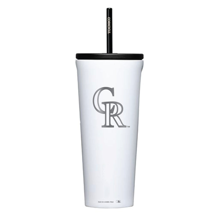 Corkcicle Cold Cup Triple Insulated Tumbler with Colorado Rockies Primary Logo