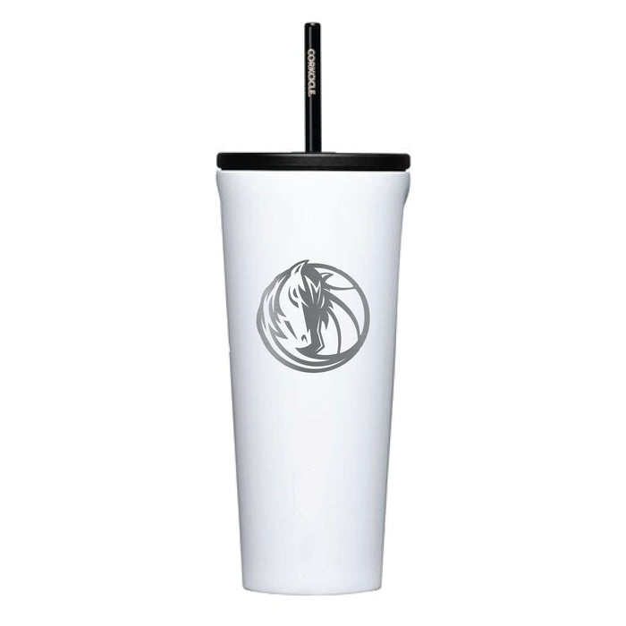 Corkcicle Cold Cup Triple Insulated Tumbler with Dallas Mavericks Etched Primary Logo