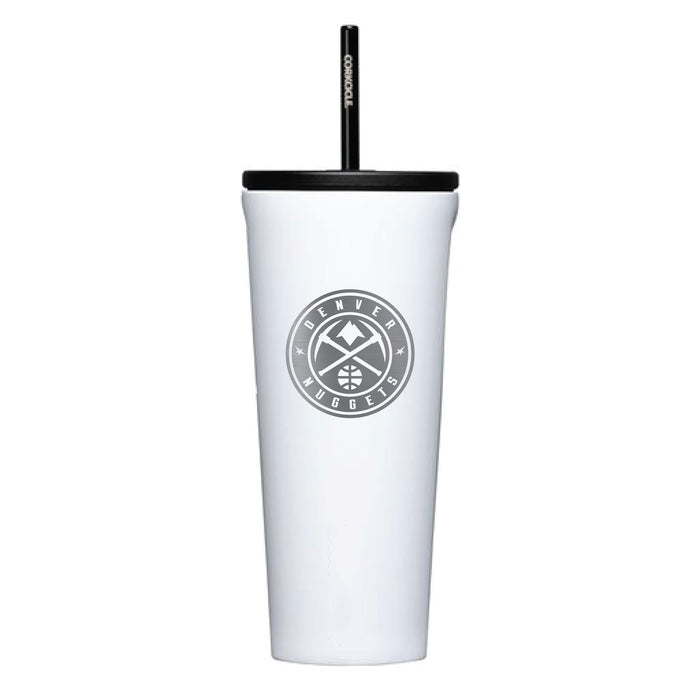 Corkcicle Cold Cup Triple Insulated Tumbler with Denver Nuggets Etched Primary Logo