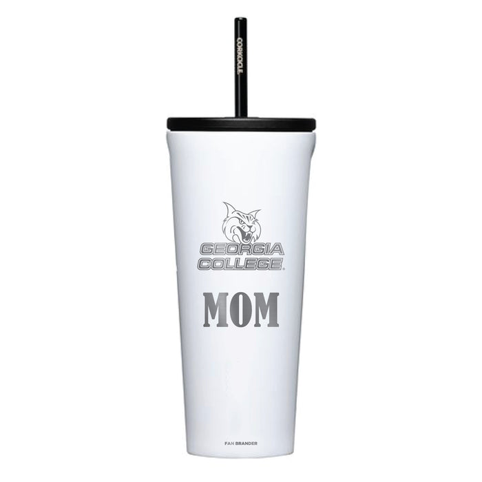 Corkcicle Cold Cup Triple Insulated Tumbler with Georgia State University Panthers Mom Primary Logo