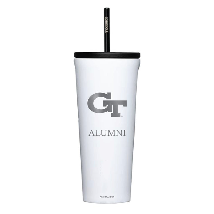 Corkcicle Cold Cup Triple Insulated Tumbler with Georgia Tech Yellow Jackets Alumni Primary Logo
