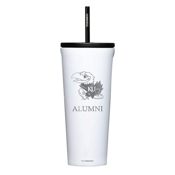 Corkcicle Cold Cup Triple Insulated Tumbler with Kansas Jayhawks Alumni Primary Logo