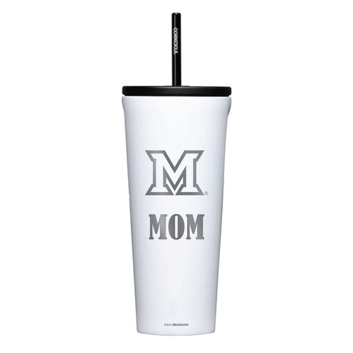 Corkcicle Cold Cup Triple Insulated Tumbler with Miami University RedHawks Mom Primary Logo