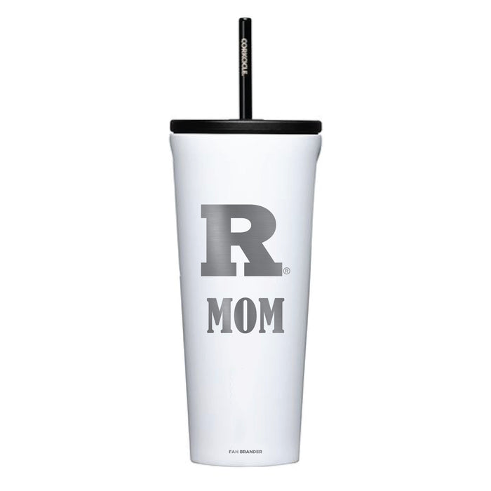 Corkcicle Cold Cup Triple Insulated Tumbler with Rutgers Scarlet Knights Mom Primary Logo