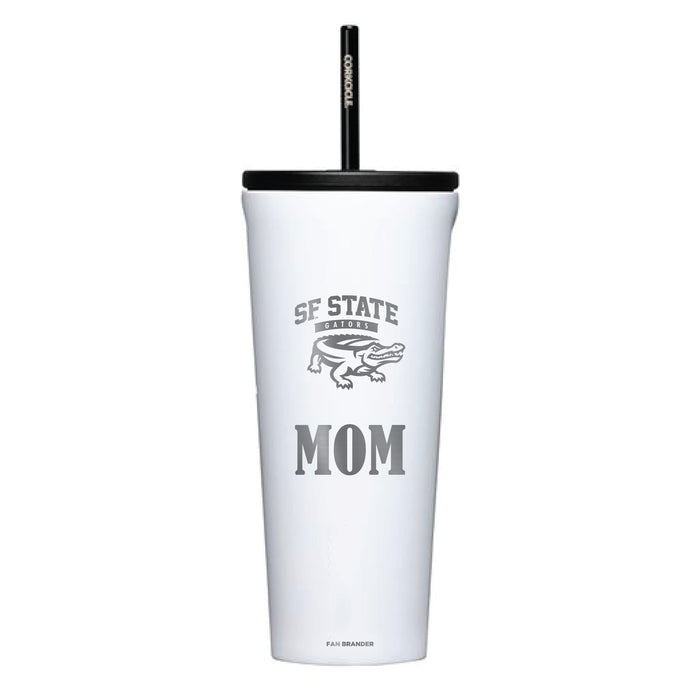 Corkcicle Cold Cup Triple Insulated Tumbler with San Francisco State U Gators Mom Primary Logo