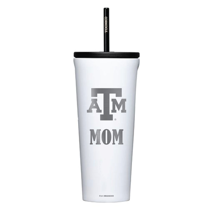 Corkcicle Cold Cup Triple Insulated Tumbler with Texas A&M Aggies Mom Primary Logo